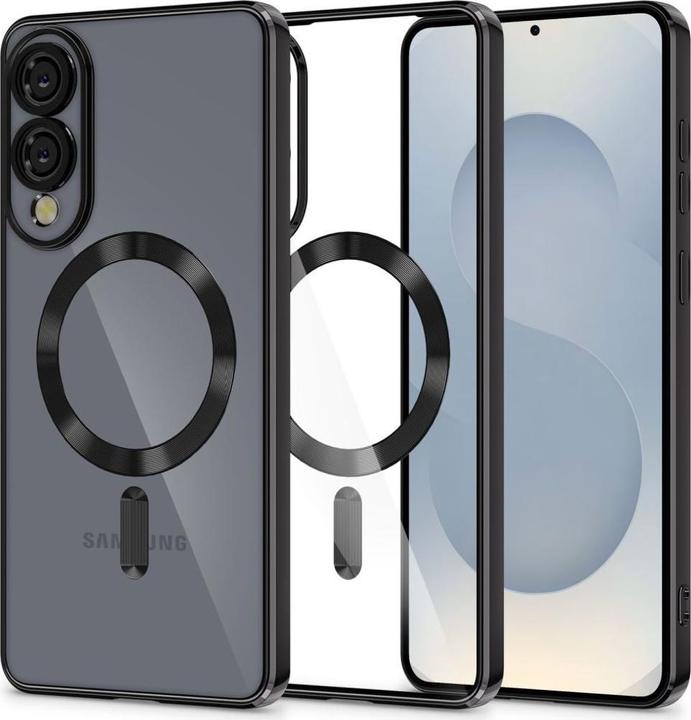 Actual product image Tech-Protect MagFlex MagSafe Case for Samsung Galaxy S25 Edge - Clear Black (Samsung Galaxy S25 Edge)