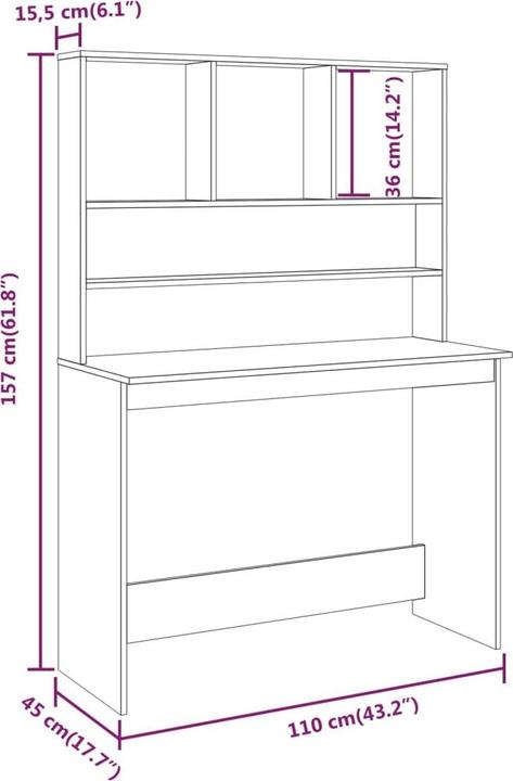 Immagine prodotto vidaXL Edithe (45 x 110 x 157 cm)