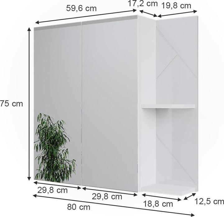 Produktbild Vicco Irma (80 x 17.20 x 75 cm)