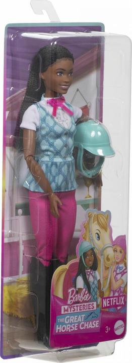 Immagine prodotto Barbie Mysteries: La misteriosa avventura del cavallo" Brooklyn" con costume da equitazione