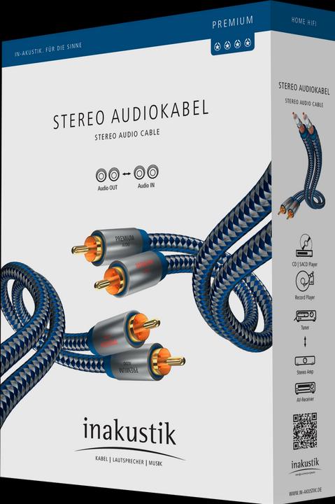 Immagine prodotto Inakustik Collegamento stereo premium (0.75 m, Cinch)