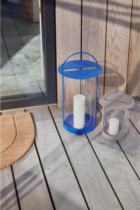 Produktbild Oyoy Living - Maki Lantern L - Optic Blue (L300488) (26 x 26 x 49 cm)