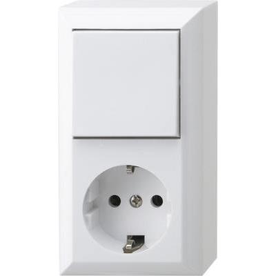 REV Komplett Ausschalter, Wechselschalter, Steckdose Weiss 0510156777, Taster + Schalter, Weiss