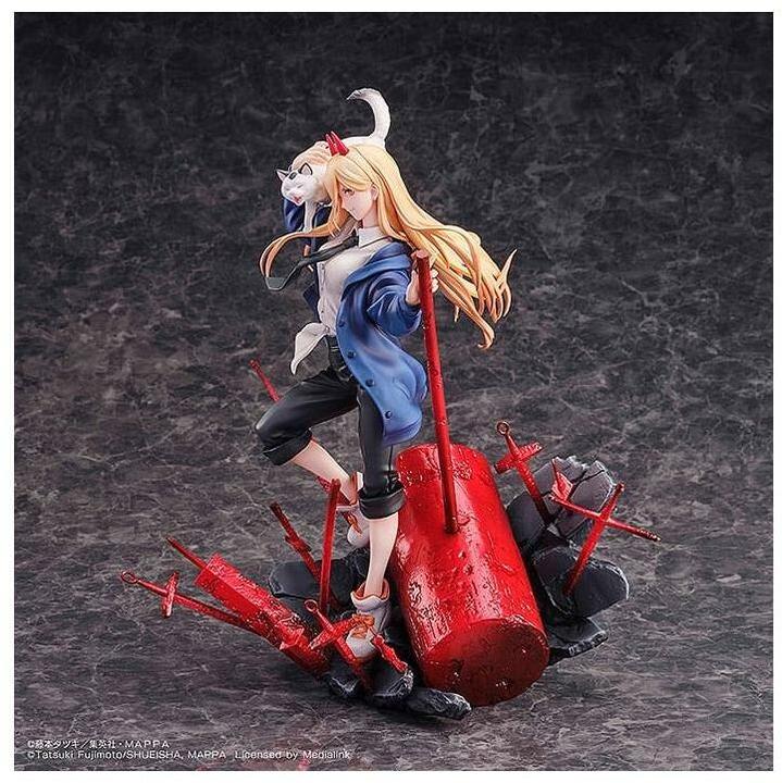 Produktbild Sega Chainsaw Man statuette 1/7 1/7 Power & Meowy 28 cm