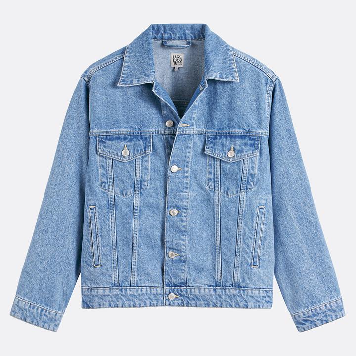 Actual product image La Redoute Collections Oversize-Jeansjacke mit Knopfleiste (XL)