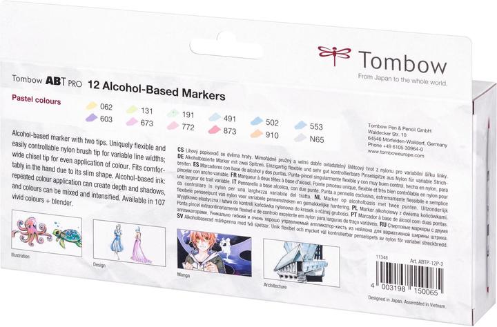 Image du produit Tombow Stylo à double brosse ABT PRO (Pastel, 12 x)