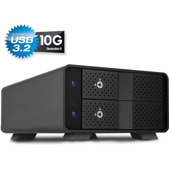 Fantec MB-X2U31H 2x 3,5 Gehäuse (2.5", 3.5"), Case per hard disk, Nero