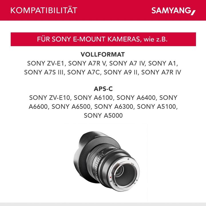Image du produit Samyang 14mm f/2.8 ED AS IF UMC - Sony E (Sony E, Plein format)