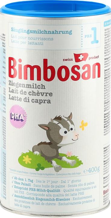 Actual product image Bimbosan goat's milk 1 (400 g, from birth)