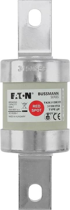 Produktbild Eaton Sicherungseinsatz, Niederspannung, 315 A, AC 660 V, DC 460 V, 80 kA, BS88, 53 x 160 mm, gM, BS, moto (315 A)