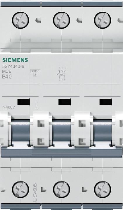Produktbild Siemens Circuit breaker 400V 10kA 3P 40A