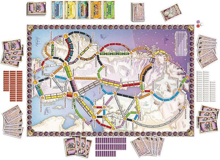 Produktbild Asmodée Zug um Zug Skandinavien (Deutsch, 2 - 3 Spieler)