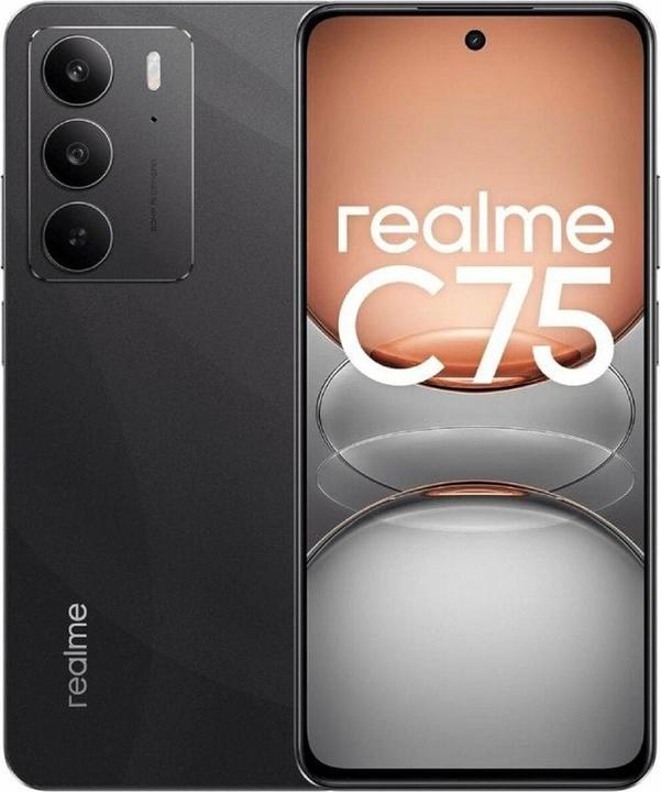 Image du produit realme C75 (256 Go, Nuit de la tempête noire, 6.72", Double SIM, 4G)