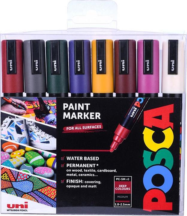 Image du produit Posca Marqueur PC-5M pointe ogive (8x)