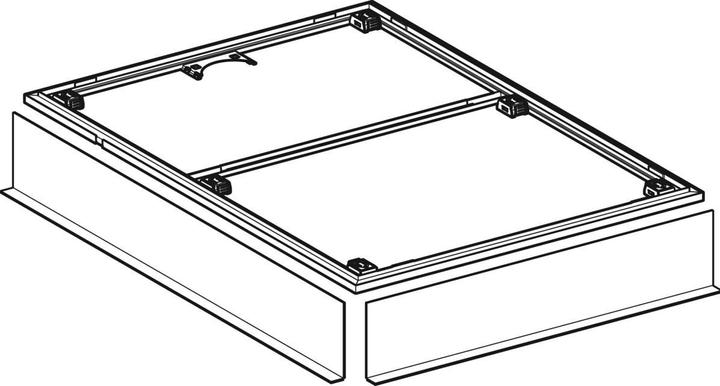 Image du produit Geberit Cadre dinstallation pour receveurs de douche Setaplano plus de 100 cm, pour 6 bacs, 154.475.