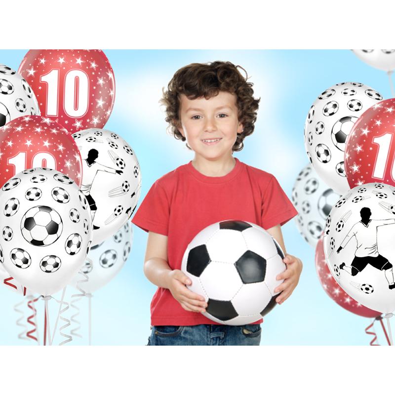 Thumbnail - Partydeco Luftballons 'Fussball' 30cm (6St.)
