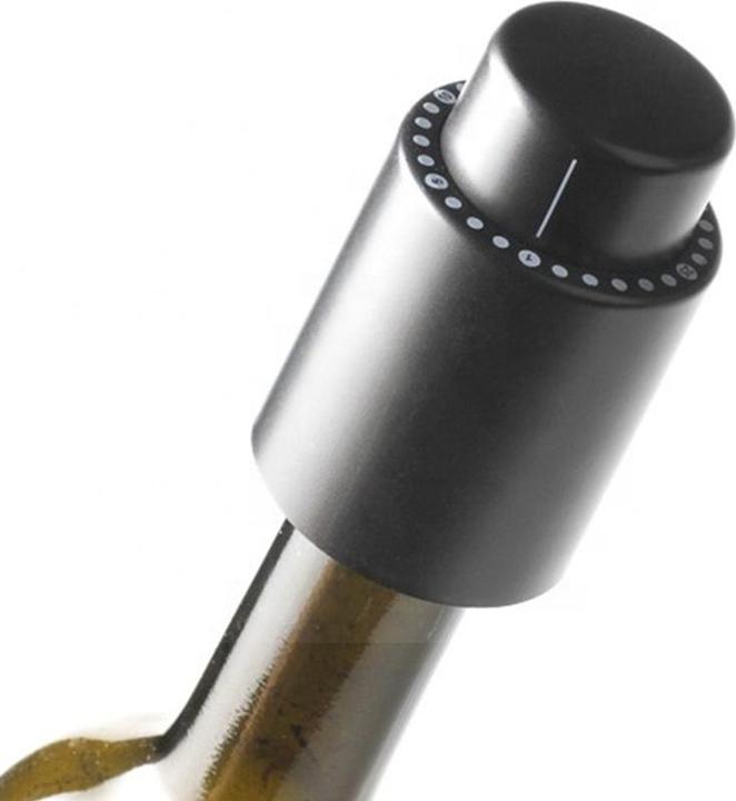 Image du produit Techsuit - Stopper (VS07) - with Time Scale Record, for Wine - Black (Bouchon de vin)