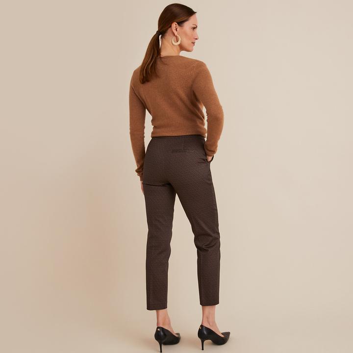 Produktbild Anne Weyburn 7/8-Hose mit Slim-Fit und grafischem Muster (40)