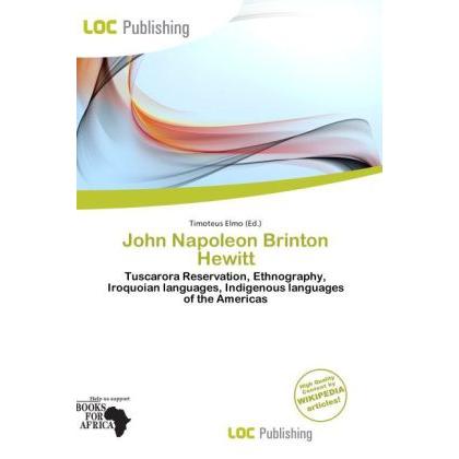 John Napoleon Brinton Hewitt, Fachbücher