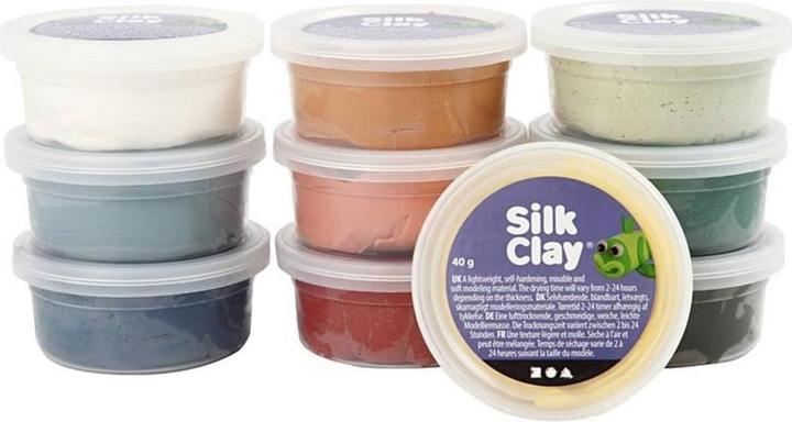 Creativ Company Silk Clay, pastelklei, 10dlg.