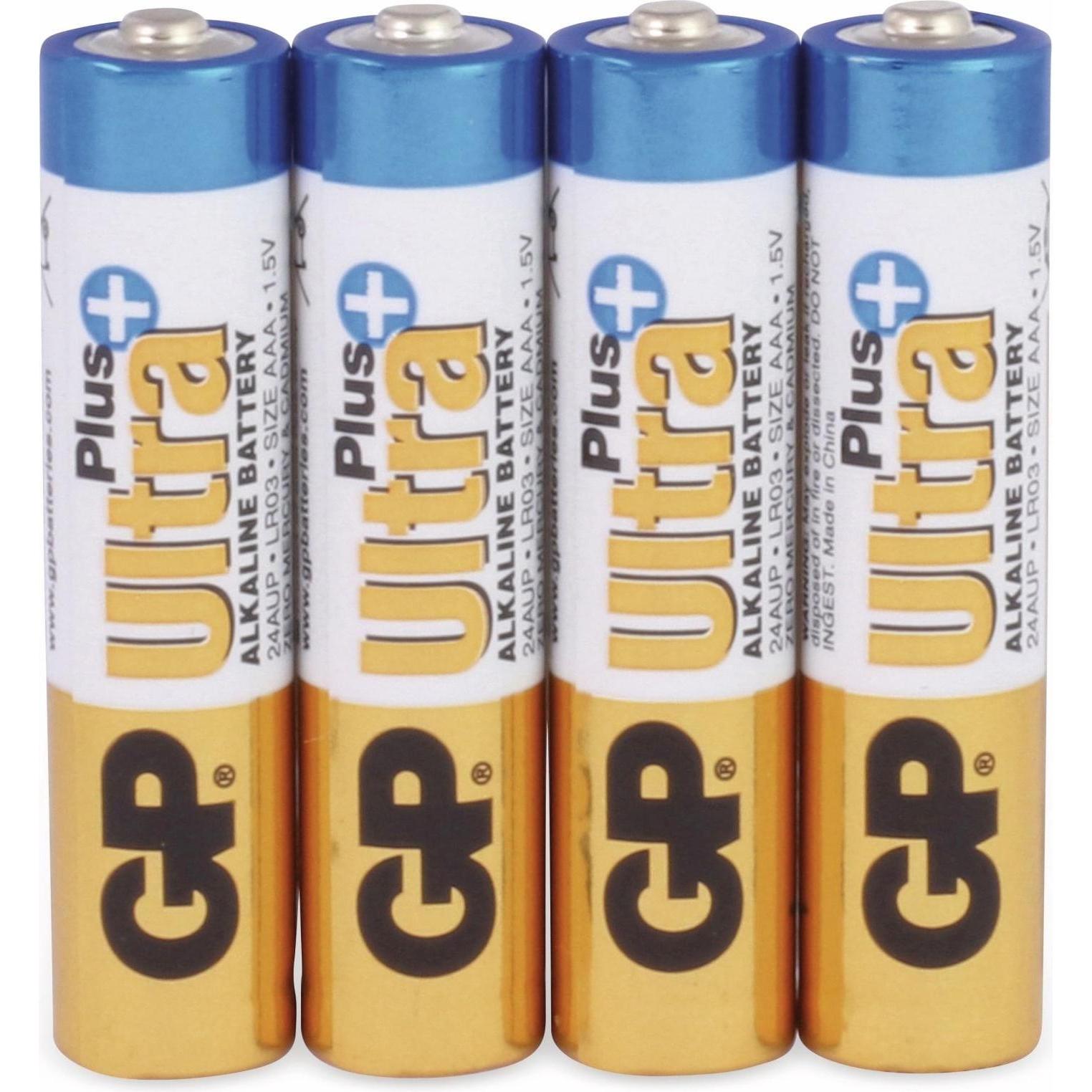 Thumbnail - GP Batteries UltraPlus (4 Stk., AAA, 1500 mAh), Batterien + Akkus