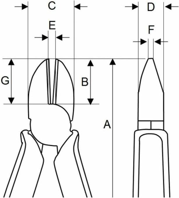Actual product image Bahco Side cutter 160 mm 2171G-1 (160 mm)