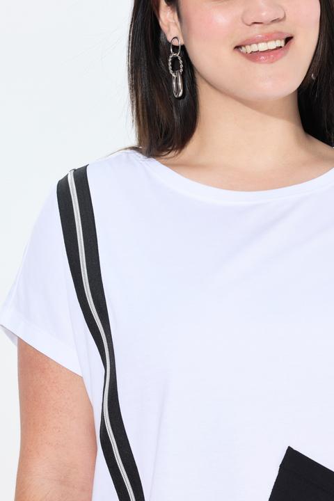 Produktbild Angel of Style T-Shirt, oversized, Zierzipper, Tasche (54)