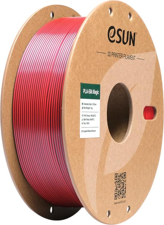 Productafbeelding eSUN EPLA-SILK MAGIC 1,75mm BLACK RED 1kg (PLA, 1.75 mm, 1000 g, Veelkleurig)