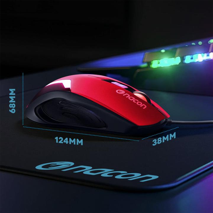 Produktbild Nacon Gaming GM-105 Optical Gaming Maus - rot (PC) (Kabelgebunden)
