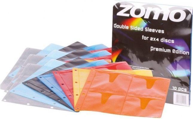 Zomo Custodia per CD 10 x 8 CD Edizione Premium Blu