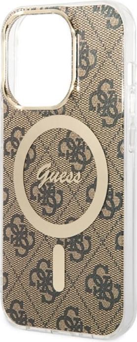 Produktbild Guess GUHMP14LH4STW iPhone 14 Pro 6.1" brown/brown hardcase 4G MagSafe (Apple iPhone 14 Pro)