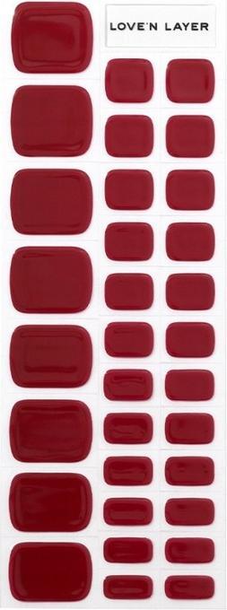 Actual product image Love'n Layer - Solid Toe Burgundy Red
