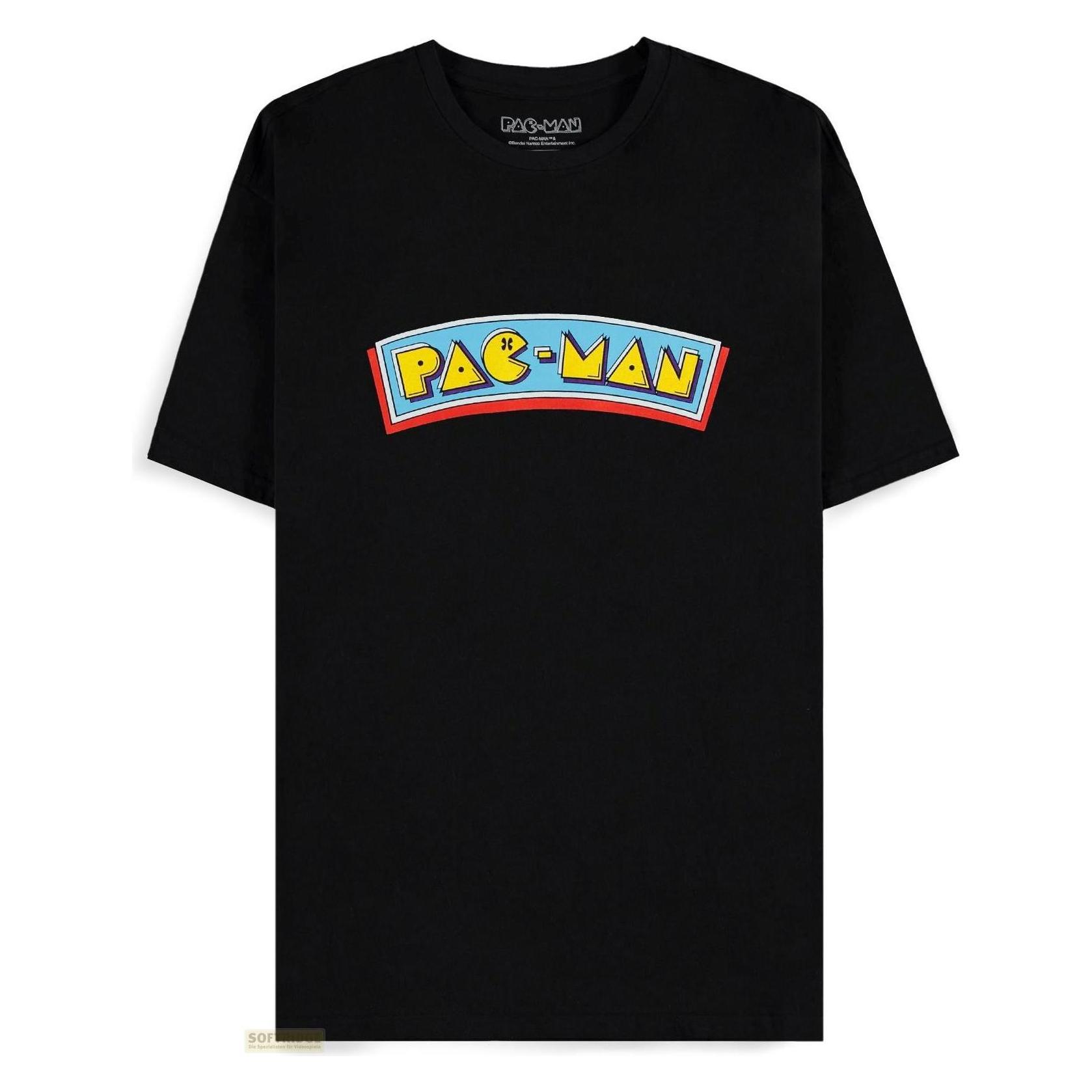 Difuzed, Herren, Shirts, Pac-Man - Logo Men's Short Sleeved T-shirt - M, Schwarz, (M)