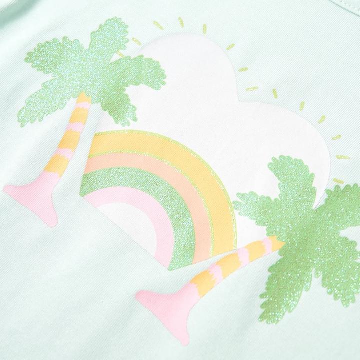 Immagine prodotto VidaXL Maglietta per bambini Verde menta chiaro 92,Materiale: 95 % cotone (92)