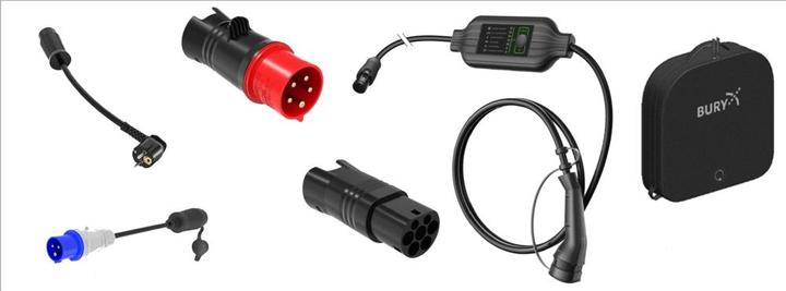 Actual product image THB Bury Bury PowerFlash portable charger Charger PF9050 SET EU PREMIUM (Type 2, 22 kW, CEE 16, Type F)