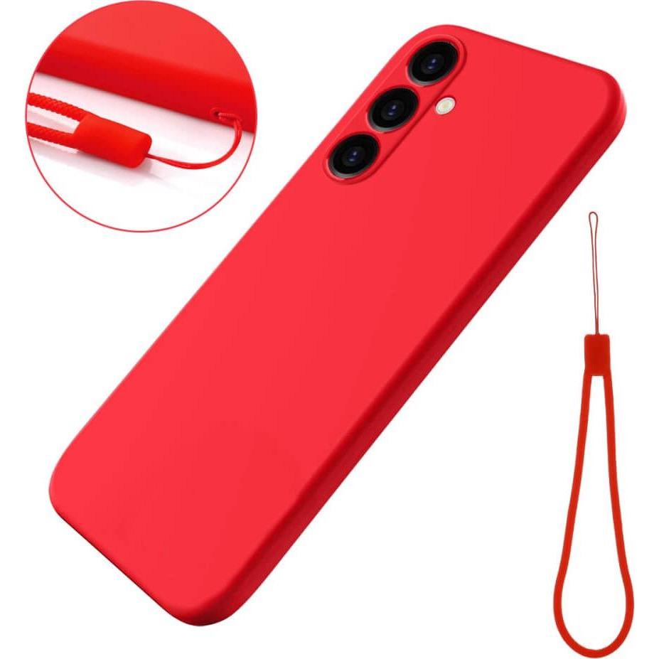 Thumbnail - Cover-Discount FE - Silikon Gummi Hülle (Samsung Galaxy S24 FE), Smartphone Hülle, Rot