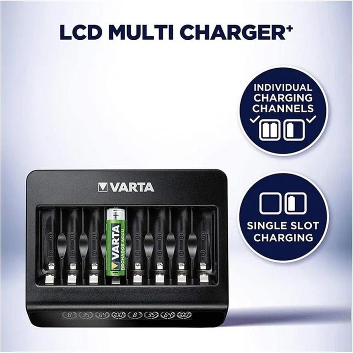 Image du produit Varta Multichargeur LCD (1 pcs, AAA, AA, Chargeurs sans batterie)
