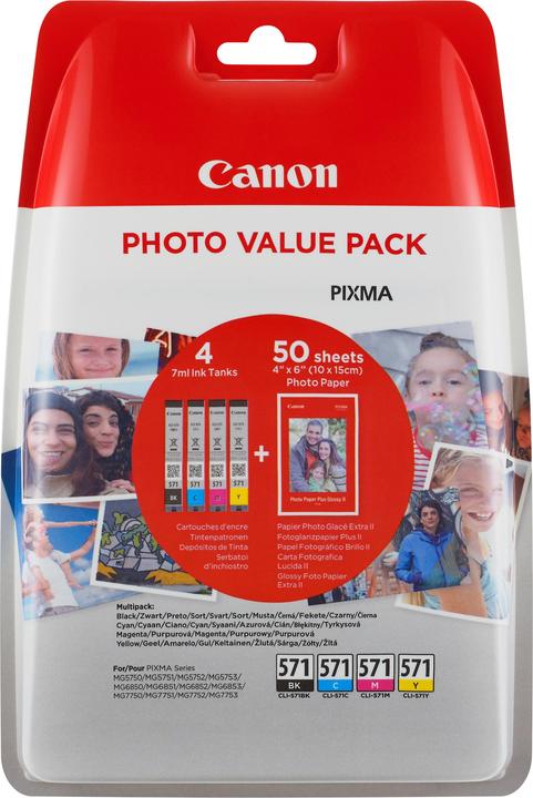Actual product image Canon Cli-571 (M, C, Y, FC)