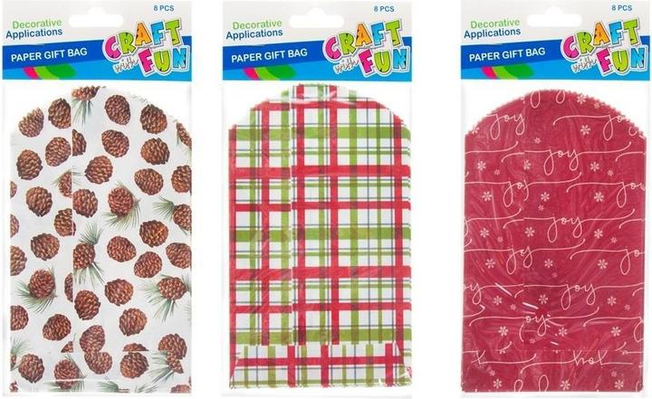 Produktbild Craft with Fun Papiertüten zum Verpacken MIX 8 Stk (8 x)