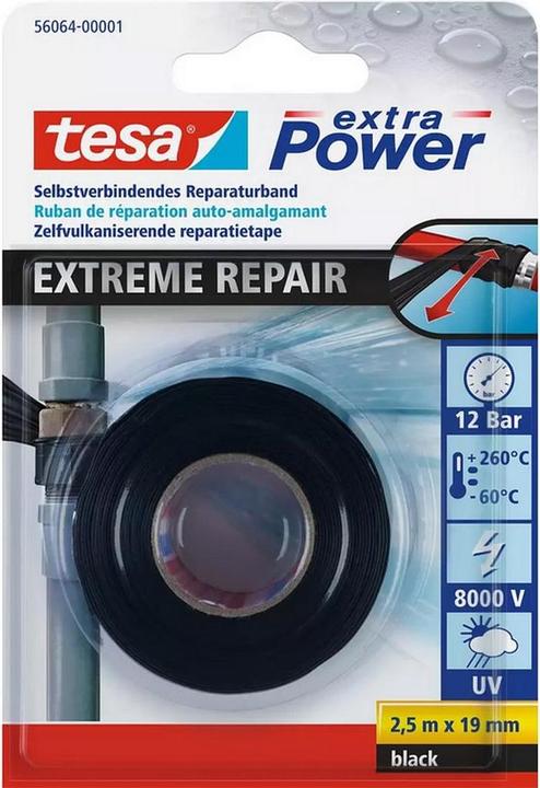 Actual product image tesa 3x EXTRA POWER Extreme Repair tape, pack of three (19 mm)
