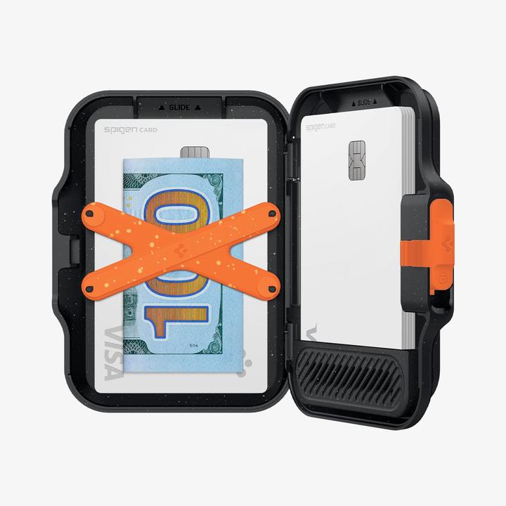 Actual product image Spigen MagSafe Card Holder Tin Tap MagFit+ Black