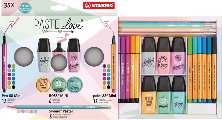 Produktbild STABILO Mini World Pastellove (Assortiert, 35 x)