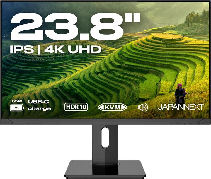 Image du produit Japannext 60,5cm JN-IPS2380UHDR-C65W-HSP 16:9 HDMI/DP UHD (3840 x 2160 pixels, 23.80")