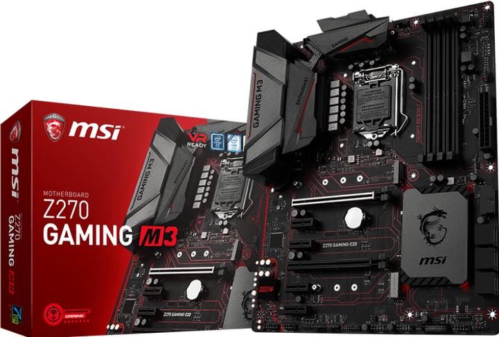 Produktbild MSI Z270 Gaming M3 (LGA 1151, Intel Z270, ATX)