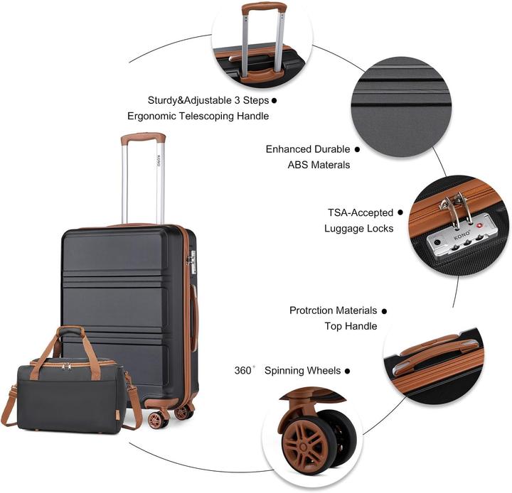 Image du produit Kono Reisekoffer-Set mit Ryanair-Tasche (64 l)