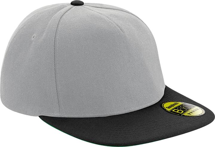 Actual product image Beechfield Original 6 Panel Flat Peak Snapback Cap