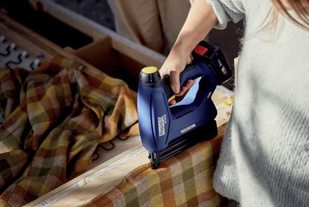Actual product image Rapid BTX553 cordless tacker 18V P4A in case incl. battery and charger