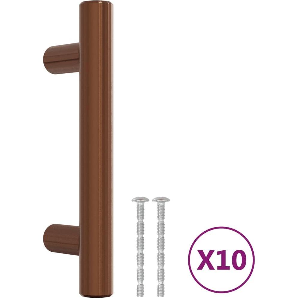 Thumbnail - VidaXL, Möbelgriff, Möbelgriffe 10 Stk. Bronzen 64 mm Edelstahl,Farbe