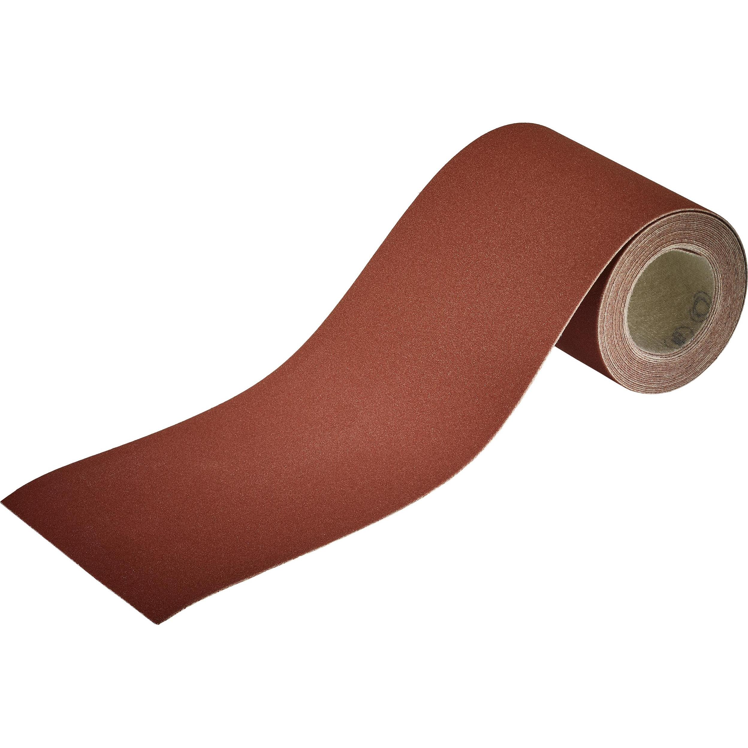 wolfcraft, Schleifmittel, Haft-Schleifpapierrolle für Holz/Metall, 4 m x 93 mm, Körnung 180 (180)