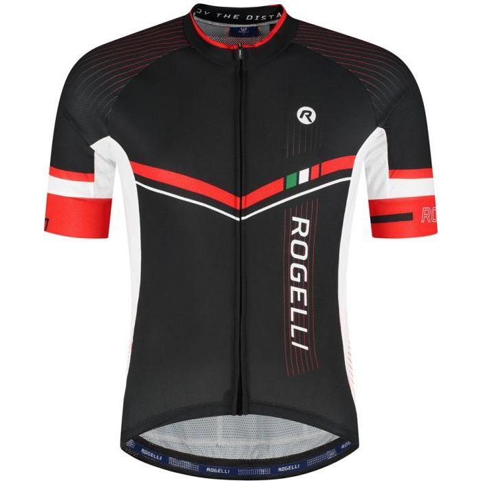 Rogelli, Uomini, Maglia ciclismo, Gara Mostro II T-shirt Black and Red 5XL (5XL), Rosso, Nero, 5XL
